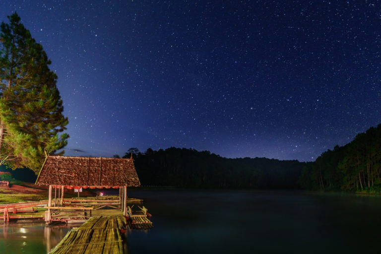 Pang Ung's reservoir or Switzerland of Thailand early in the morning , Mae Hong Son province , Thailand